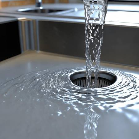 “水槽排水,防积水烦恼”