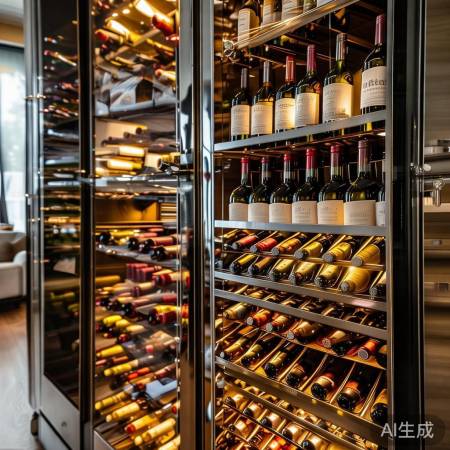 红酒置物架：优雅酒柜展示架，打造家居品味新高度！