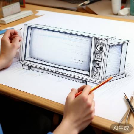 儿童创意涂色：DIY电视机图案教程！