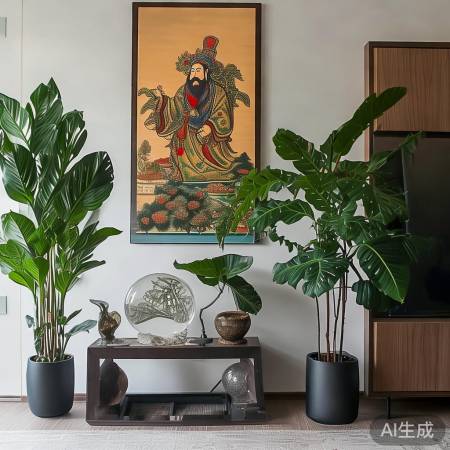 绿植风水摆件美化缓冲