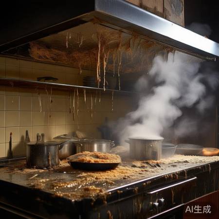 油烟机堵塞,油脂积累,定期清洗