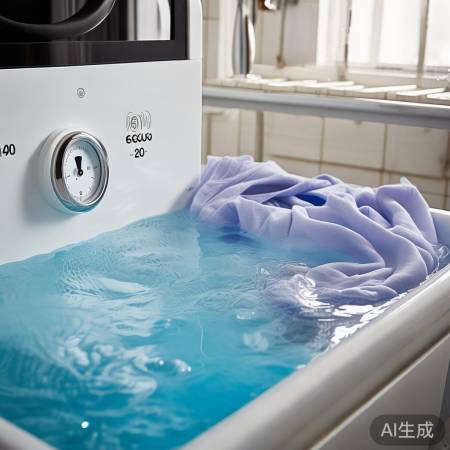 洗衣浸泡不宜过长，水温40度。