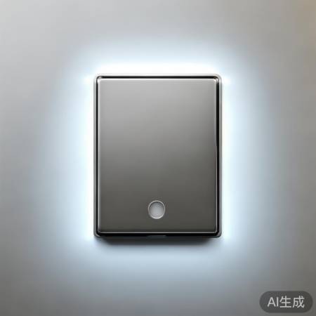 开关似手机按钮，轻按关机。
