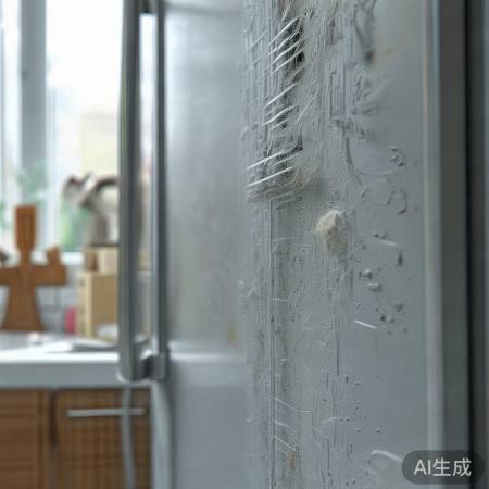 冰箱散热不良，需定期清理。