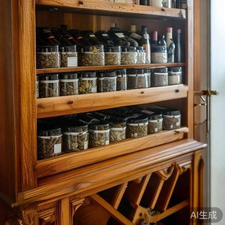 茶叶宜放红酒柜中上层
