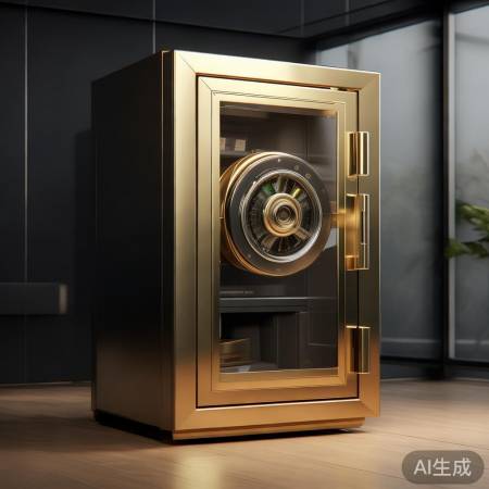 机械保险柜土豪金款：奢华安全首选，守护财富之选