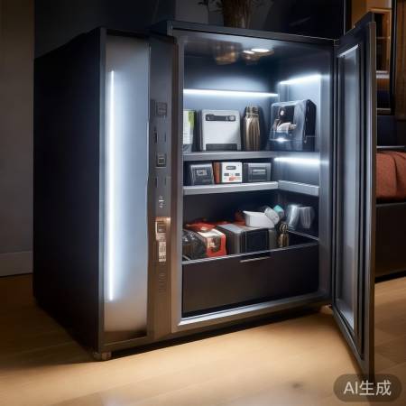 保险柜床头柜省电神器，安全存储两不误