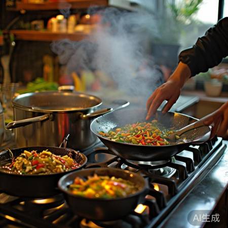 家用燃气灶火力全开：告别烹饪烦恼，享受美味生活！