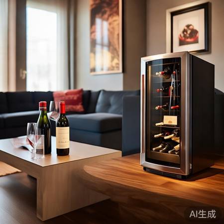 “海尔红酒柜,品味生活小助手”