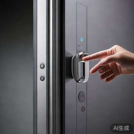 智能钛合金门锁,科技便捷生活