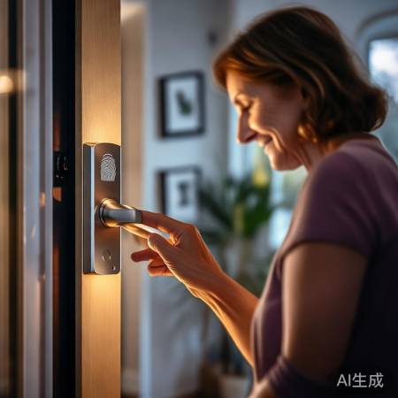 智能生活新选择：创维指纹锁，安全便捷一步到位