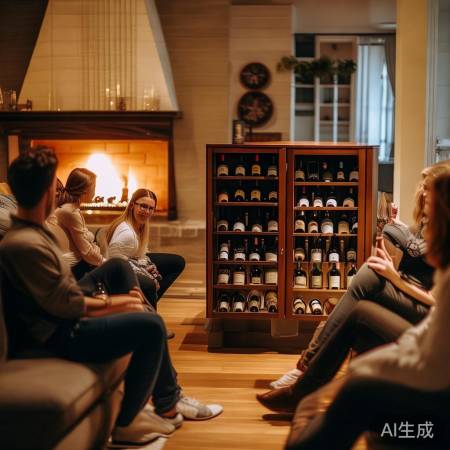 红酒柜斜放与平放效果对比