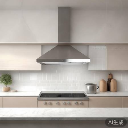 简约清新油烟机,清洗方便。