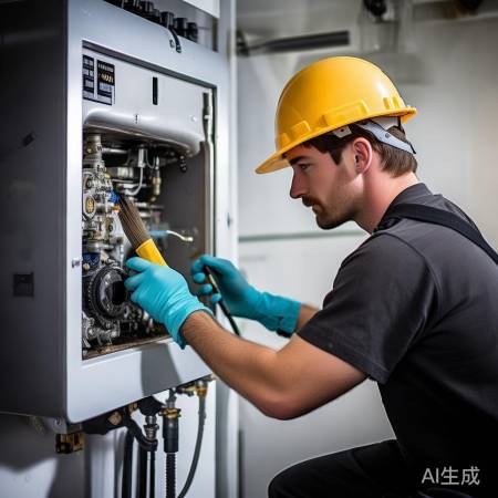 壁挂炉积碳清理,注意安全。