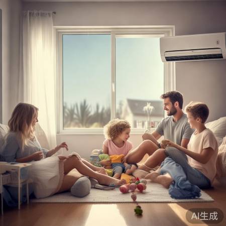 空调降温,温差适宜