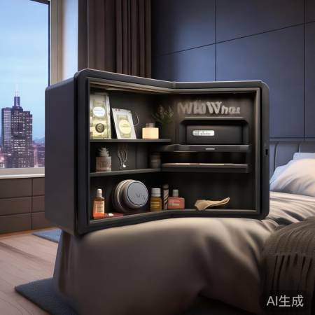 多功能床头保险柜,生活品质升级