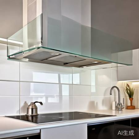 厨房新选择,加长款油烟机玻璃面
