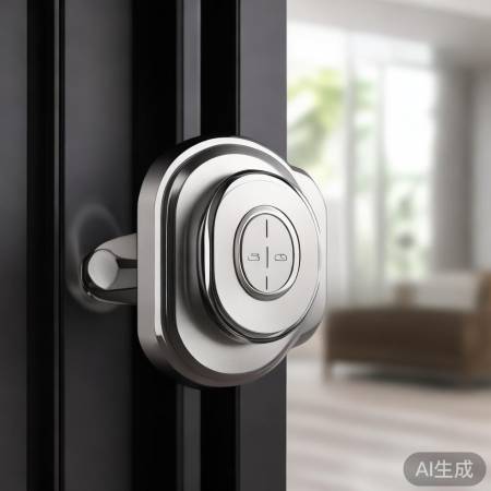 指纹锁按键适中,美观实用